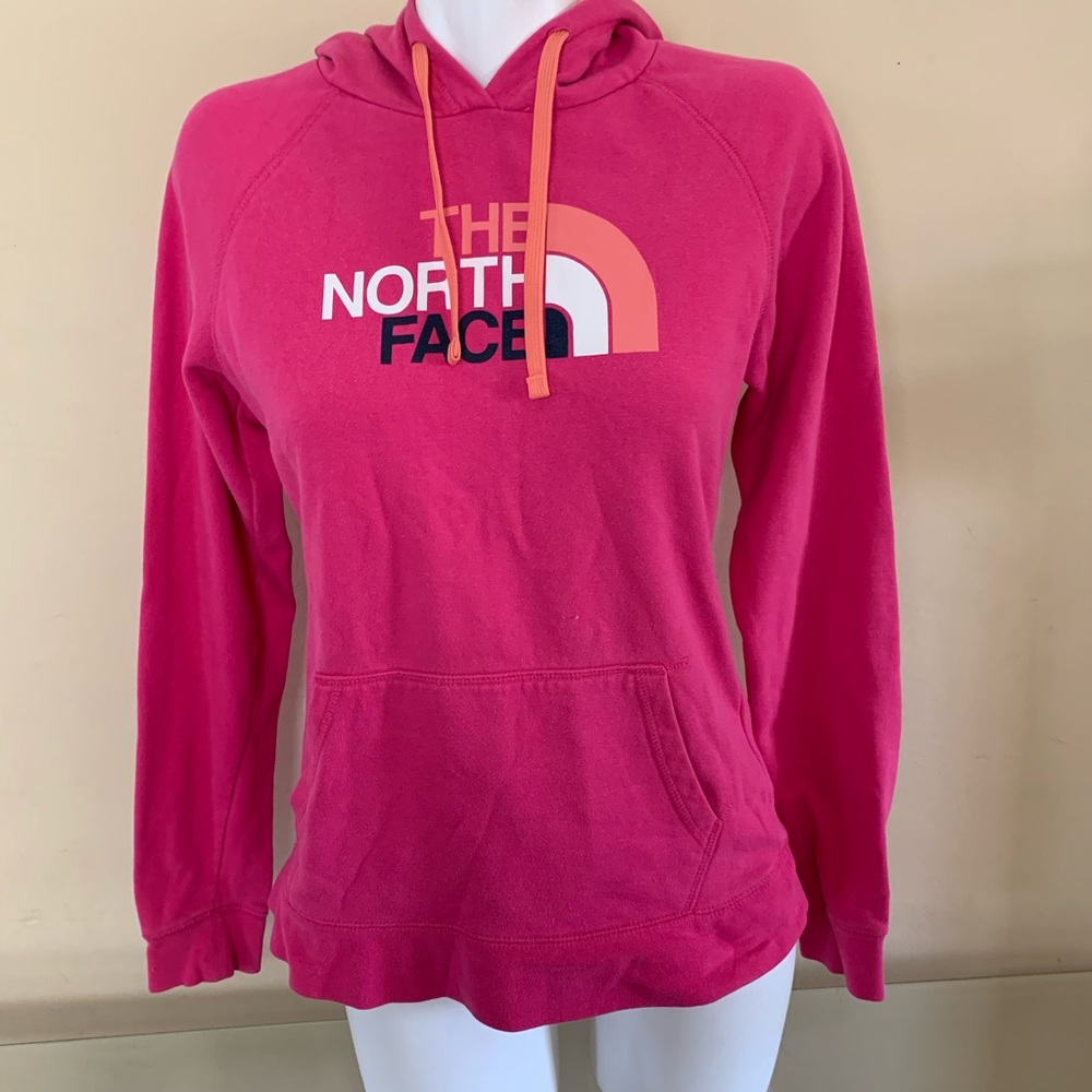 The North Face women’s hot pink hoodie